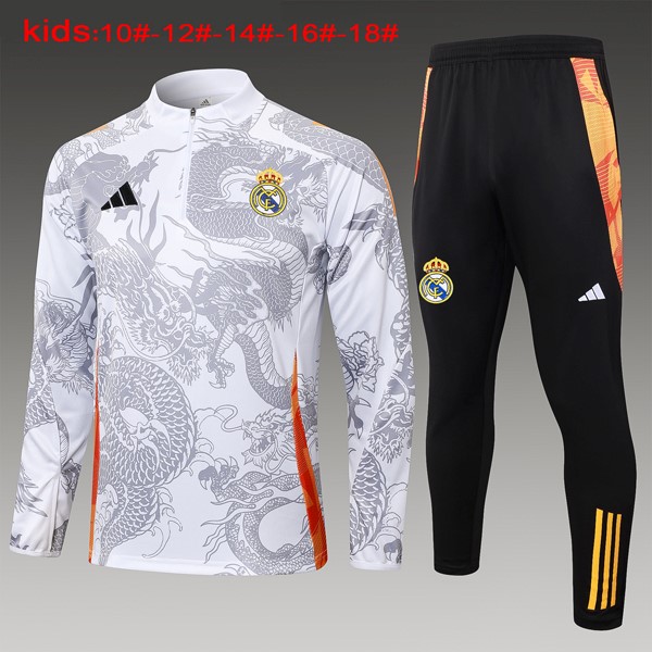 Niños Sudadera De Training Real Madrid 2024/25 Gris 3